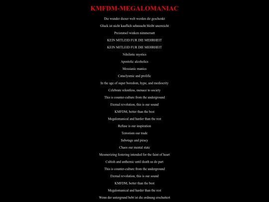 kmfdmmegalomaniac screenshot