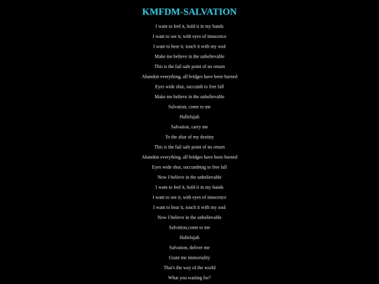 kmfdmsalvation screenshot