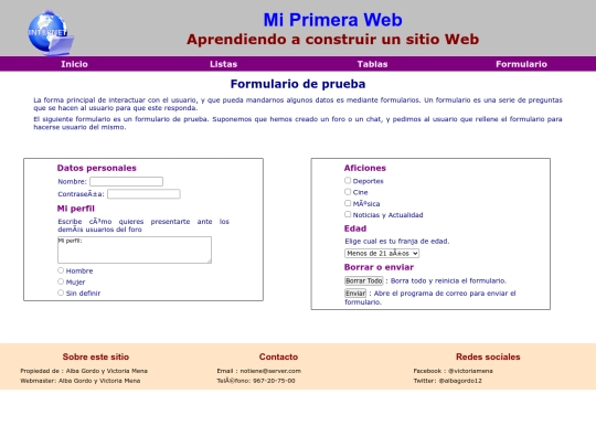 Pagina_web/formulario screenshot