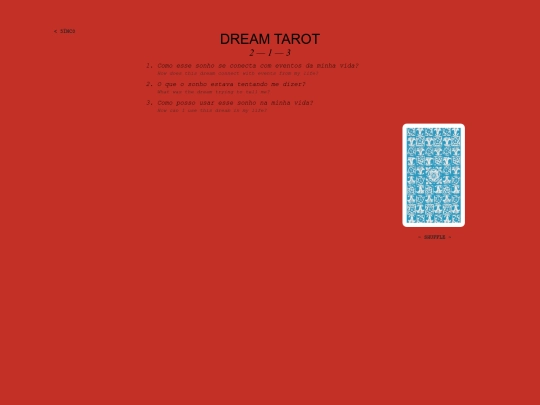 tarot screenshot