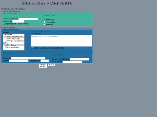 pedido sin tablas, Francisco Díaz del Val. screenshot