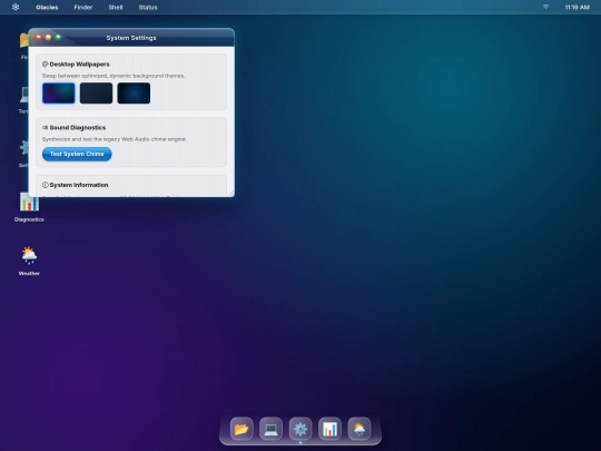 PearOSGlacies screenshot