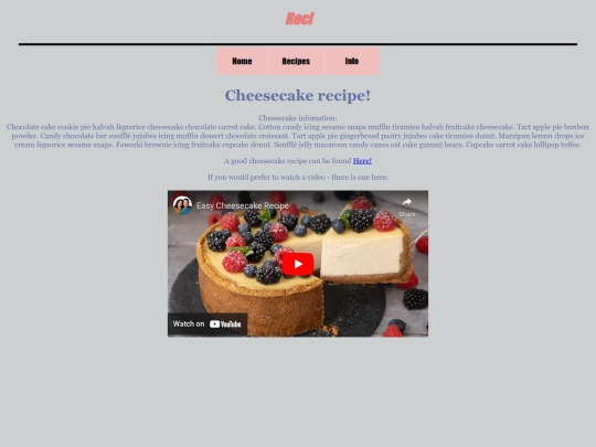 cheesecake screenshot