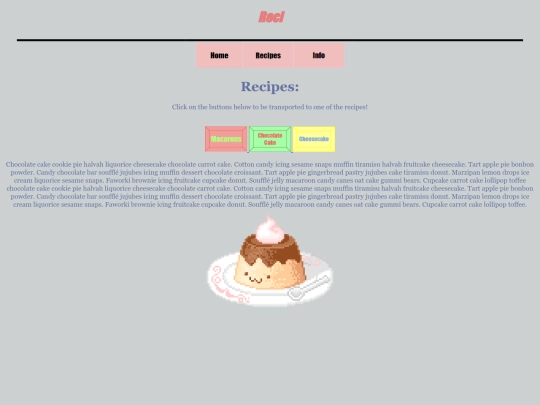 recipes screenshot