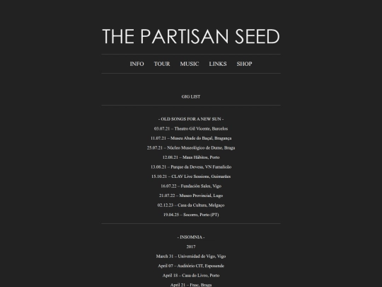 giglist screenshot