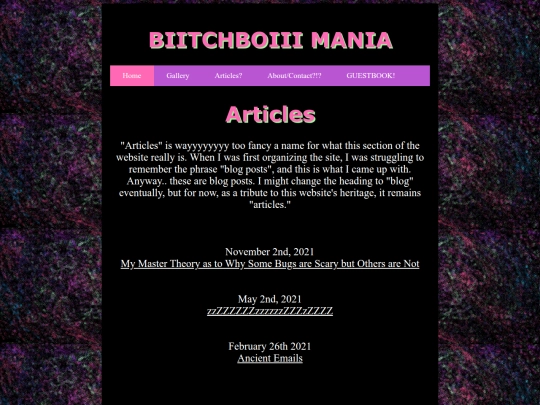 articles screenshot