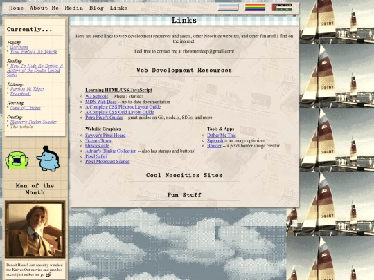 links screenshot
