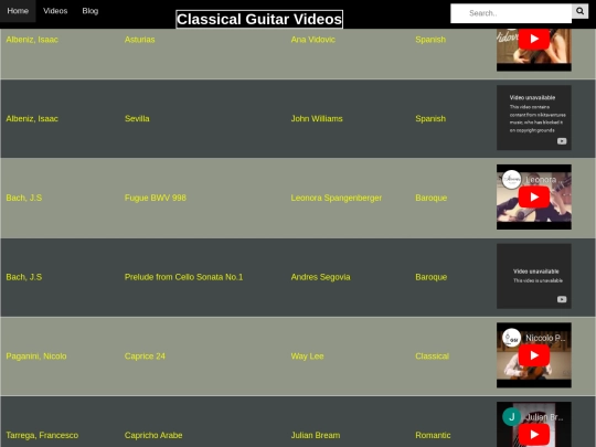 videos screenshot