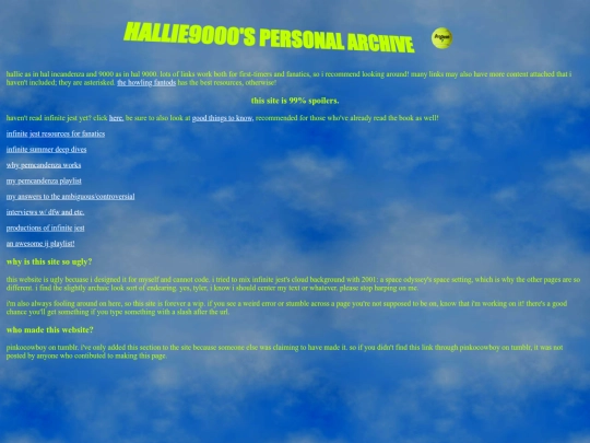 index screenshot