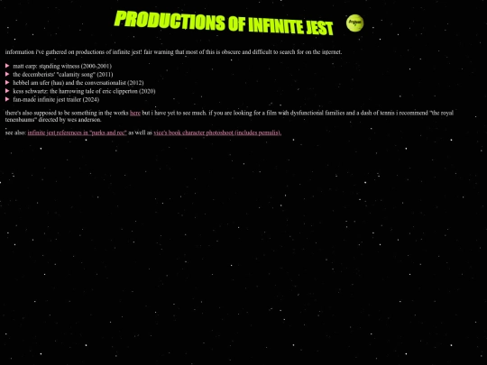 productions screenshot