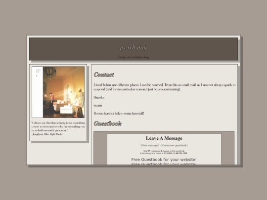 links screenshot