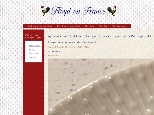 cookingwithmum/floydonfrance/theordinary/applesandalmondsinflakypastry screenshot