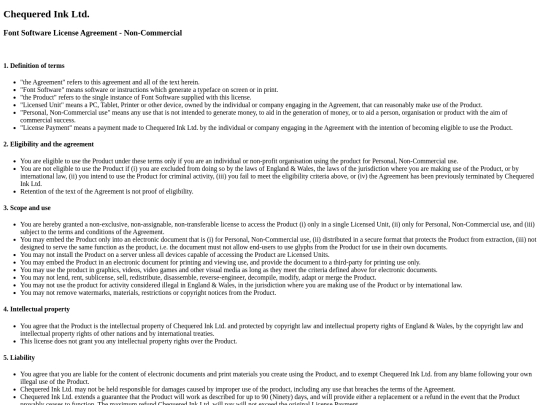 cq_mono/FSLA_NonCommercial_License screenshot