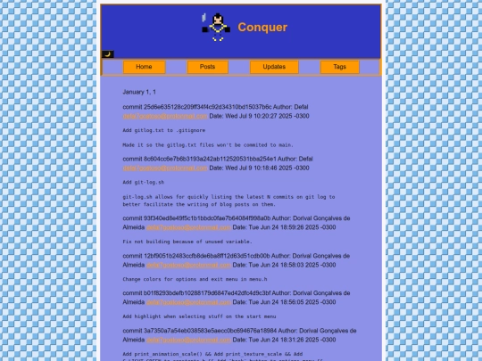 posts/gitlog screenshot