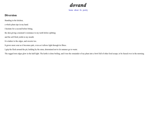 poetry/diversion screenshot