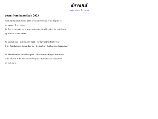 poetry/hanukkah2023 screenshot