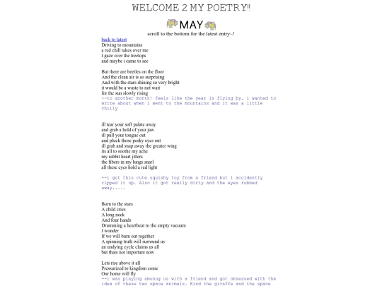 poetry/may screenshot
