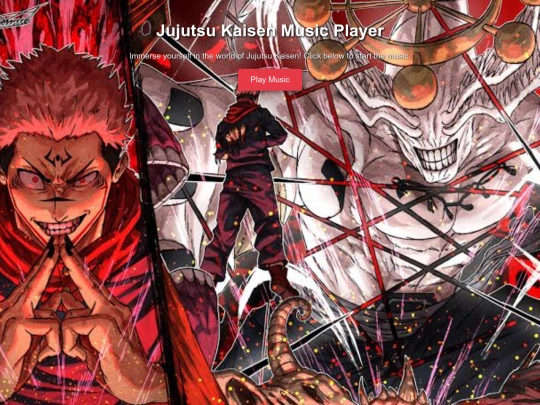 jjk music player screenshot