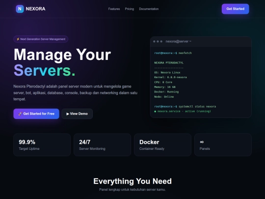 PterodactylNexoraio screenshot