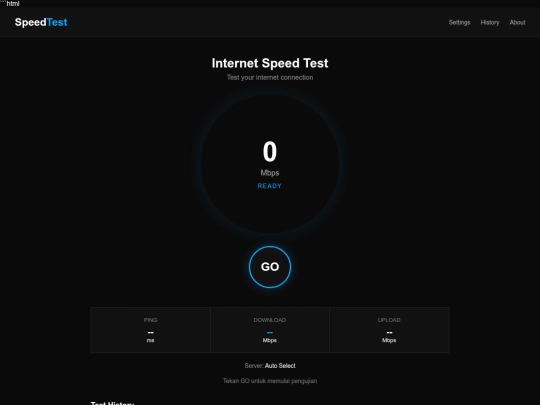 Speedtest screenshot