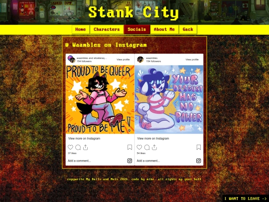 links screenshot