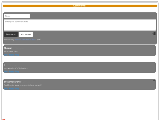 guestbook screenshot
