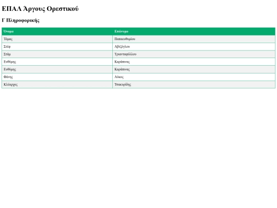 index screenshot