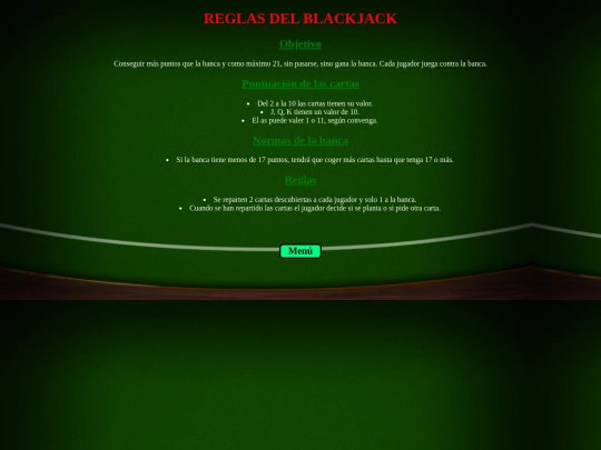 Blackjack Regles screenshot