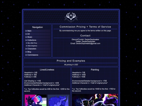 commissions screenshot