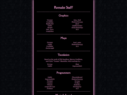 credits screenshot