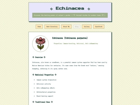 herb-details/echinacea screenshot