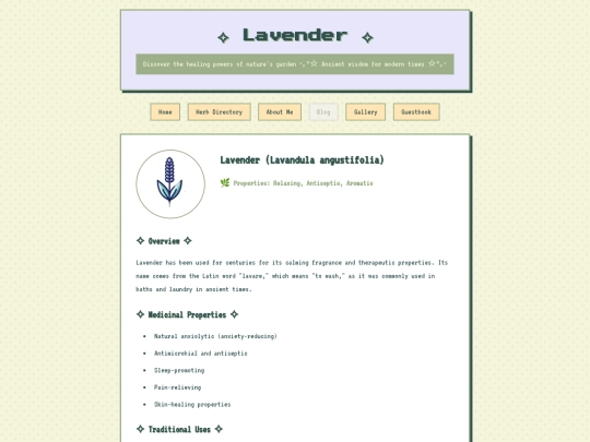 herb-details/lavender screenshot
