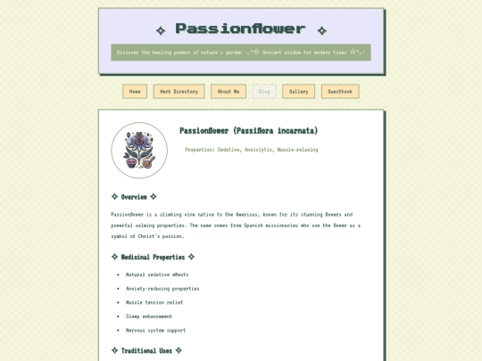 herb-details/passionflower screenshot