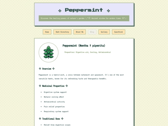 herb-details/peppermint screenshot