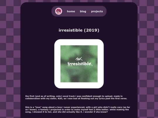 music/irresistible screenshot