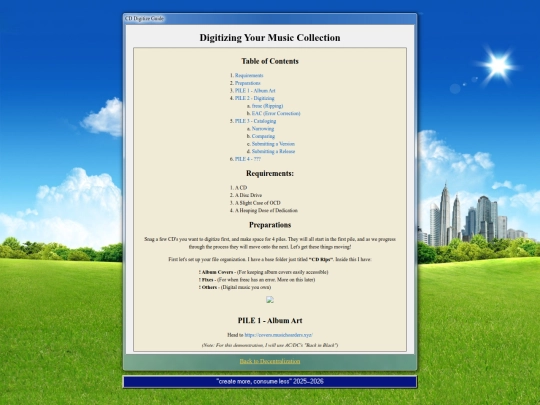 pages/collections/digitize screenshot