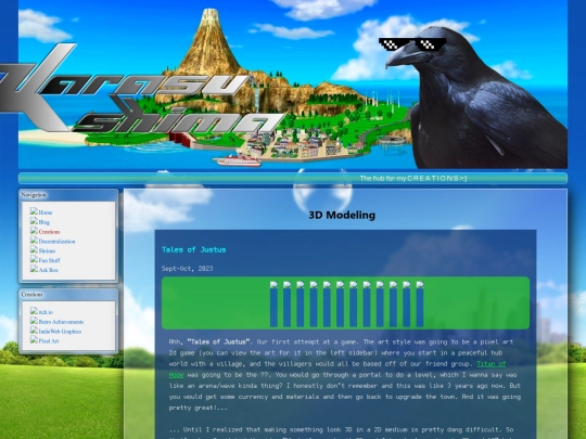 pages/creations screenshot