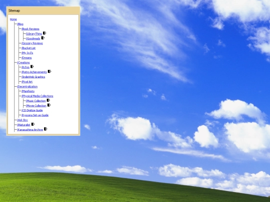 pages/sitemap screenshot