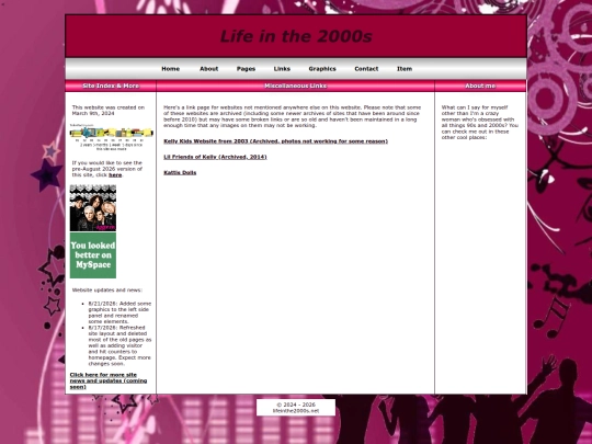links screenshot