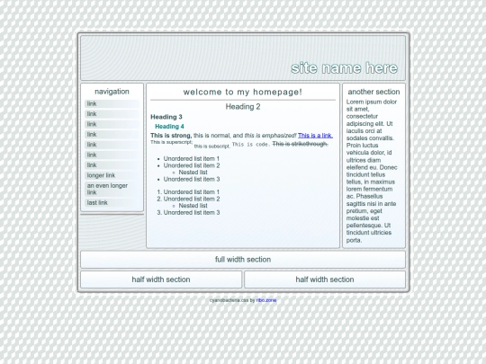 new site/template screenshot
