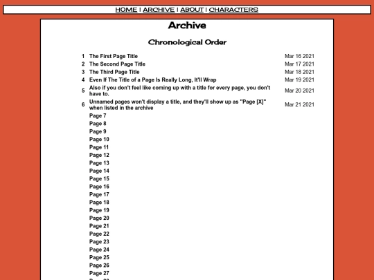 archive screenshot