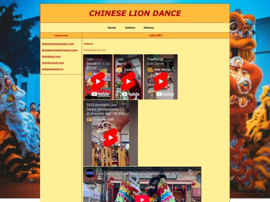 shrines/lion dance/videos screenshot