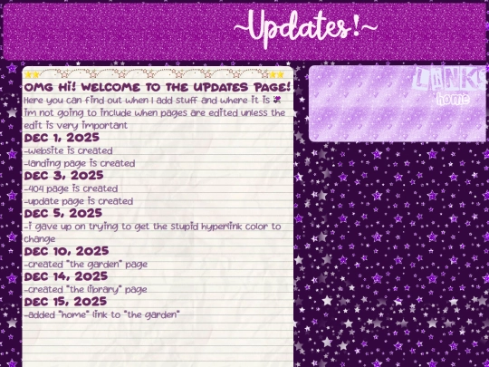 updates screenshot