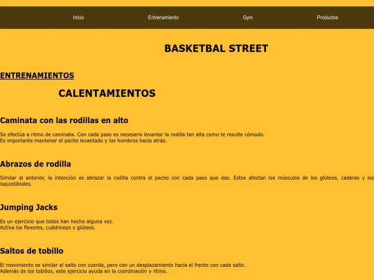 entrenamiento screenshot