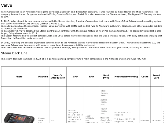 Pages/20s/Valve screenshot