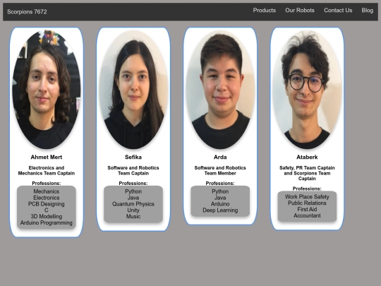 Staff web page/Staff_page screenshot