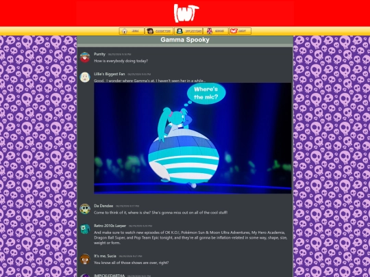 characters/gamma/messages screenshot