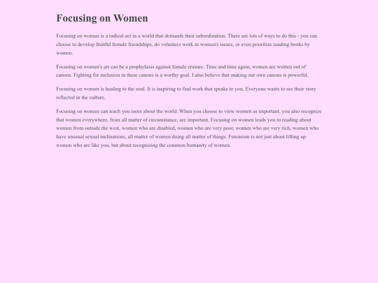 focusingonwomen screenshot