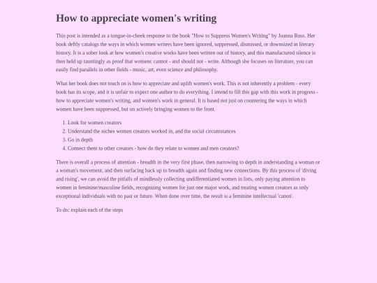 howtoappreciatewomenswriting screenshot