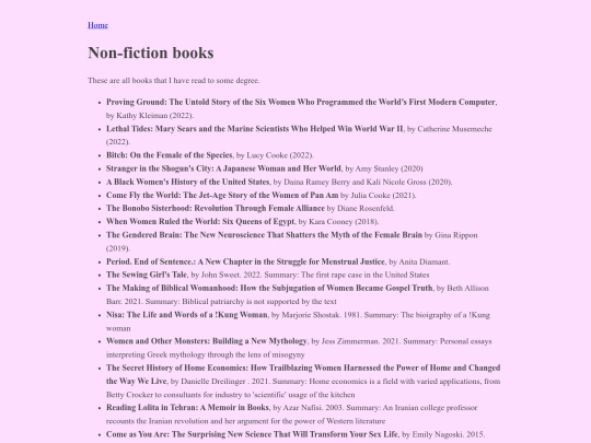 womenhistory/nonfictionbooks screenshot